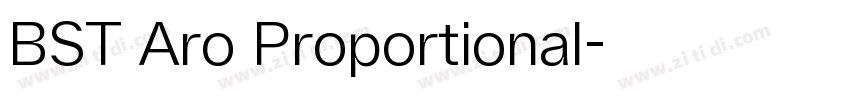 BST Aro Proportional字体转换